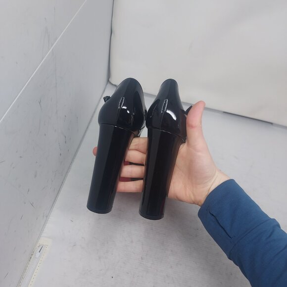 Christian Louboutin Black Sandaloo Patent Platform Sandal - Picture 7 of 12